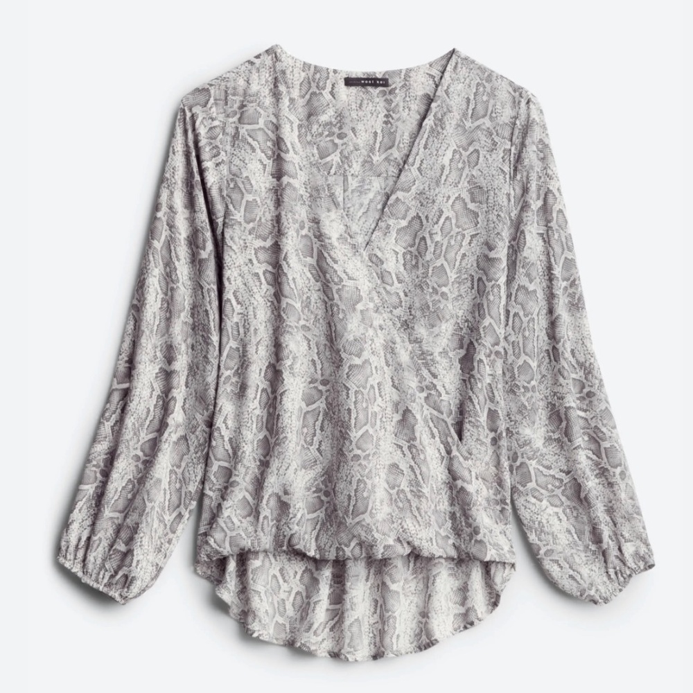 West Kei Allan Surplice Long Sleeve Blouse